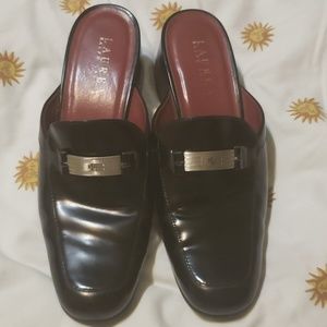 Lauren Ralph Lauren black mules
